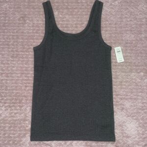 Aerie Womens Gray Ribbed Tank Top